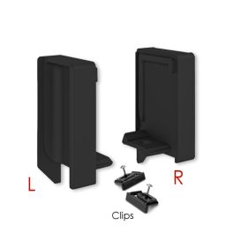 Set of End Caps SYMAG 32 Integrated-Total (Interior LEFT + Interior RIGHT) - Matt Black