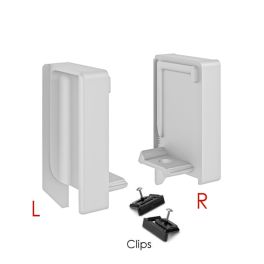 Set of End Caps SYMAG 32 Integrated-Total (Interior LEFT + Interior RIGHT) - Matt White