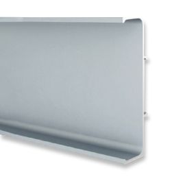 GOLA PROFILE FOR HORIZONTAL APPLICATION BETWEEN DRAWERS AND DOUBLE VERTICAL NATURAL ANODIZED BRUSHED