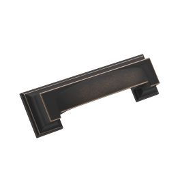 Amerock Appoint 3 & 3-3/4(76 & 96) Inch Center to Center Handle Cabinet Cup Pull Oil-Rubbed Bronze