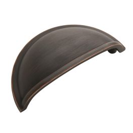 Amerock Cup Pulls 3(76) Inch Center to Center Handle Cabinet Cup Pull Oil-Rubbed Bronze