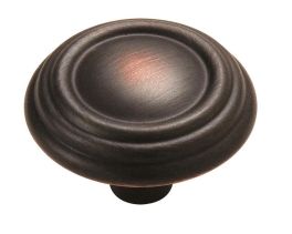 Amerock Sterling Traditions 1-1/4(32) Inch Lenght Cabinet Knob Oil-Rubbed Bronze