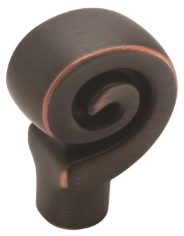 Amerock Swirl'Z® 1-1/8(29) Inch Lenght Cabinet Knob Oil-Rubbed Bronze