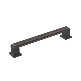 Amerock Appoint 5-1/16(128) Inch Center to Center Handle Cabinet Pull Oil-Rubbed Bronze