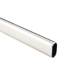 Chrome Oval Closet Tube 8'