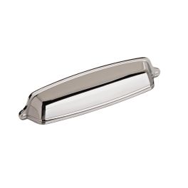 Amerock Stature 5-1/16(128) Inch Center to Center Handle Cabinet Cup Pull Polished Chrome