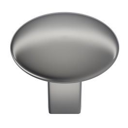 Amerock Riva 1-1/4(32) Inch Lenght Cabinet Knob Polished Chrome