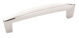 Amerock Creased Bow™ 3-3/4(96) Inch Center to Center Handle Cabinet Pull Polished Chrome