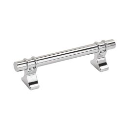 Amerock Davenport 3-3/4(96) Inch Center to Center Handle Cabinet Pulls Polished Chrome