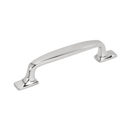 Amerock Highland Ridge 3-3/4(96) Inch Center to Center Handle Cabinet Pulls Polished Chrome