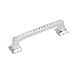 Amerock Mulholland™ 3-3/4(96) Inch Center to Center Handle Cabinet Pulls Polished Chrome