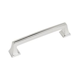 Amerock Mulholland™ 5-1/16(128) Inch Center to Center Handle Cabinet Pulls Polished Chrome