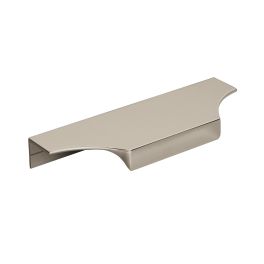 Amerock Extent 4-9/16(116) Inch Center to Center Handle Cabinet Edge Pull POLISHED NICKEL