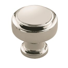 Amerock Highland Ridge 1-3/16(30) Inch Lenght Cabinet Knob Polished Nickel