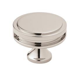 Amerock Oberon 1-3/4(44) Inch Lenght Cabinet Knob Polished Nickel