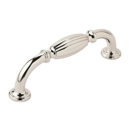 Amerock Blythe 3-3/4(96) Inch Center to Center Handle Cabinet Pull Polished Nickel 