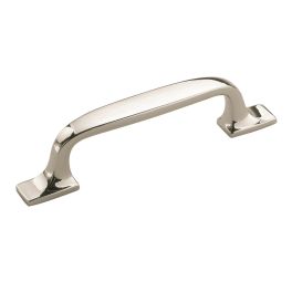 Amerock Highland Ridge 3(76) Inch Center to Center Handle Cabinet Pull Polished Nickel