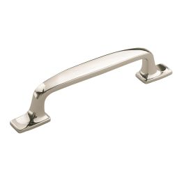 Amerock Highland Ridge 3-3/4(96) Inch Center to Center Handle Cabinet Pull Polished Nickel