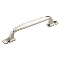 Amerock Highland Ridge 5-1/16(128) Inch Center to Center Handle Cabinet Pull Polished Nickel