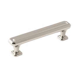 Amerock Wells 3-3/4(96) Inch Center to Center Handle Cabinet Pull Polished Nickel