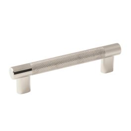 Amerock Esquire 5-1/16(128) Inch Center to Center Handle Cabinet Pull Polished Nickel/Stainless Steel