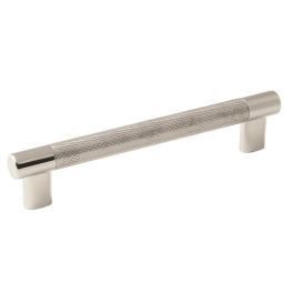 Amerock Esquire 6-5/16(160) Inch Center to Center Handle Cabinet Pull Polished Nickel/Stainless Steel