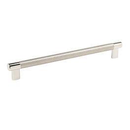Amerock Esquire 10-1/16(256) Inch Center to Center Handle Cabinet Pull Polished Nickel/Stainless Steel