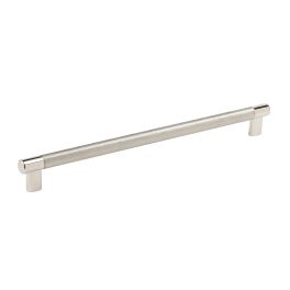 Amerock Esquire 12-5/8(320) Inch Center to Center Handle Cabinet Pull Polished Nickel/Stainless Steel