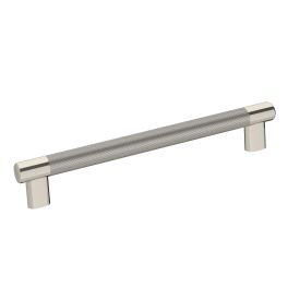 Amerock Esquire 8(203) Inch Center to Center Handle Cabinet Pull Polished Nickel/Stainless Steel