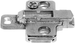 CLIP mounting plates Wing mounting plates 0mm Nickel system screw