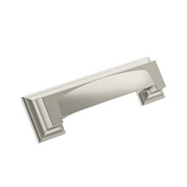 Amerock Appoint 3 & 3-3/4(76 & 96) Inch Center to Center Handle Cabinet Cup Pull Satin Nickel