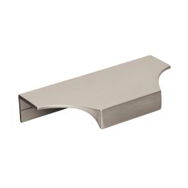 Amerock Extent 4-3/16(106) Inch Center to Center Handle Cabinet Edge Pull SATIN NICKEL