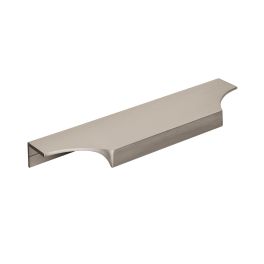 Amerock Extent 6-9/16(167) Inch Center to Center Handle Cabinet Edge Pull SATIN NICKEL