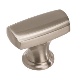 Amerock Highland Ridge 1-3/8(35) Inch Lenght Cabinet Knob Satin Nickel