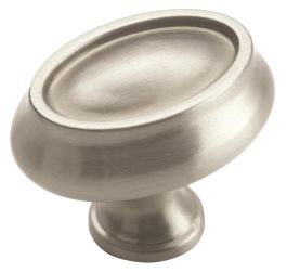 Amerock Manor 1-1/2(38) Inch Lenght Cabinet Knob Satin Nickel