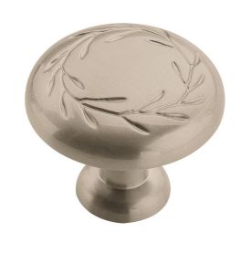 Amerock Nature'S Splendor™ 1-5/16(33) Inch Lenght Cabinet Knob Satin Nickel