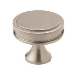 Amerock Oberon 1-3/8(35) Inch Lenght Cabinet Knob Satin Nickel