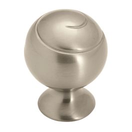 Amerock Swirl'Z® 1-1/8(29) Inch Lenght Cabinet Knob Satin Nickel