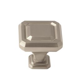 Amerock Wells 1-1/4(32) Inch Lenght Cabinet Knob Satin Nickel