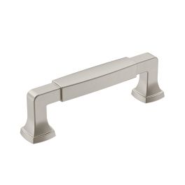 Amerock Stature 3-3/4(96) Inch Center to Center Handle Cabinet Pull Satin Nickel