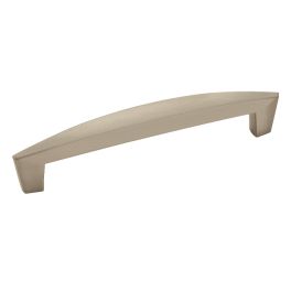 Amerock Creased Bow™ 5-1/16(128) Inch Center to Center Handle Cabinet Pull Satin Nickel