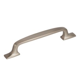 Amerock Highland Ridge 5-1/16(128) Inch Center to Center Handle Cabinet Pull Satin Nickel