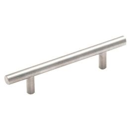 Amerock Bar Pulls 3-3/4(96) Inch Center to Center Handle Cabinet Pull Sterling Nickel