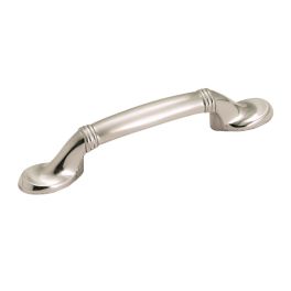 Amerock Sterling Traditions 3(76) Inch Center to Center Handle Cabinet Pull Sterling Nickel