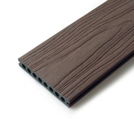 Walnut Groowed-Edge Wood Composite Hollow Deck Board