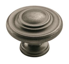 Amerock Inspirations™ 1-3/4(44) Inch Lenght Cabinet Knob Weathered Nickel