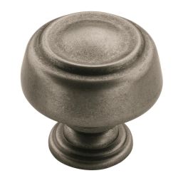 Amerock Kane™ 1-5/8(41) Inch Lenght Cabinet Knob Weathered Nickel