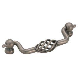 Amerock Village Classics™ 3-3/4(96) Inch Center to Center Handle Cabinet Pull Weathered Nickel