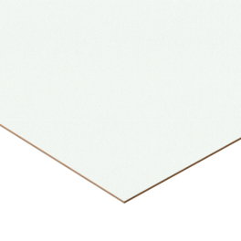 White Hardboard MDF,  1 Side (1/8 in x 30 in x 120 in)