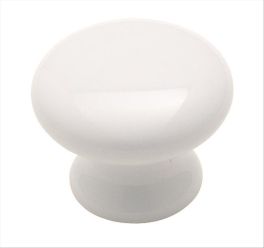 Amerock Everyday Heritage 1-1/2(38) Inch Lenght Cabinet Knob White